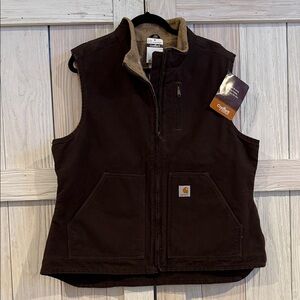 Carhartt Dark Brown Work Vest